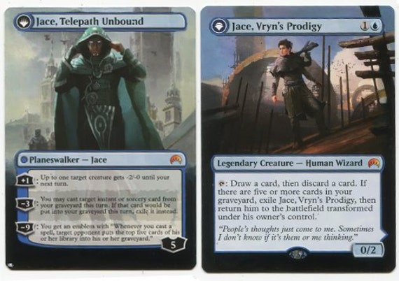 Mtg Altered Art Card-jace, Vryn's Prodigy // Jace, Telepath Mtg Altered Art Card-jace, Vryn's Prodigy // Jace, Telepath