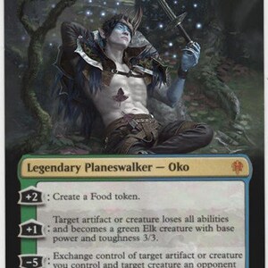 Carta de arte alterada Mtg - Oko, Ladrão de Coroas