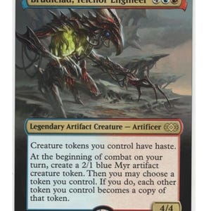 Mtg altered art card-Brudiclad, Telchor Engineer