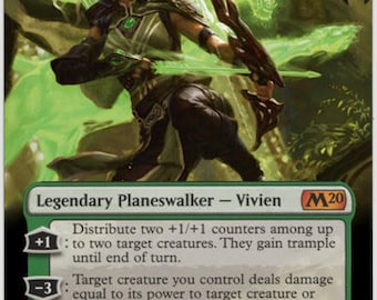 Mtg Altered Art Card Vivien, Arkbow Ranger - Etsy Mtg Altered Art Card Vivien, Arkbow Ranger - Etsy