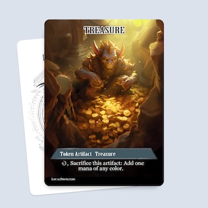 Treasure Token #2 - Tokens mágicos personalizados para MTG