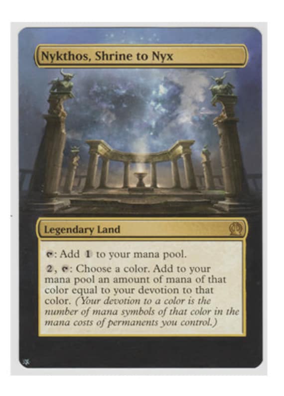 Mtg Altered Art Card-nykthos, Shrine to Nyx - Etsy Israel