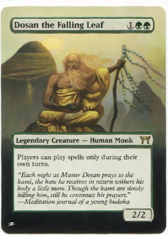 Mtg Altered Art Card-dosan the Falling Leaf - Etsy