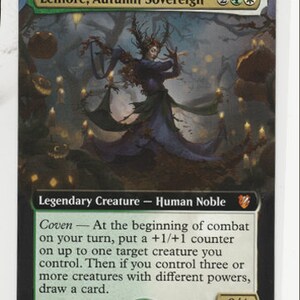 Mtg tarjeta de arte alterada Leinore, Soberana de Otoño