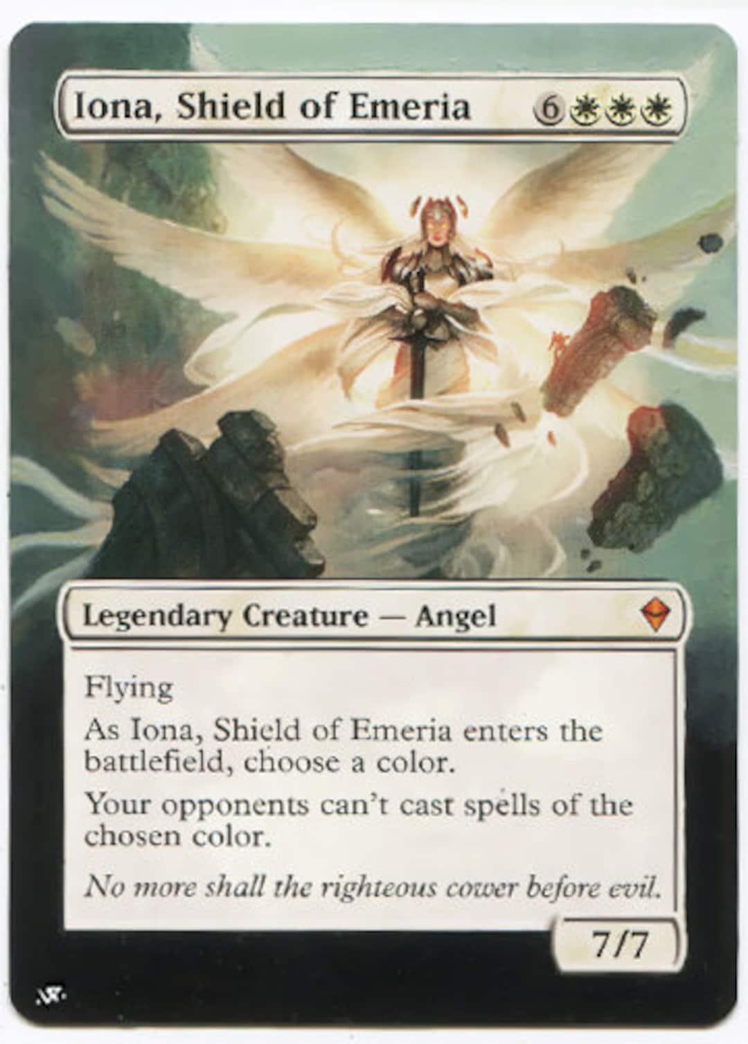 Mtg Altered Art Card- Iona, Shield of Emeria - Etsy