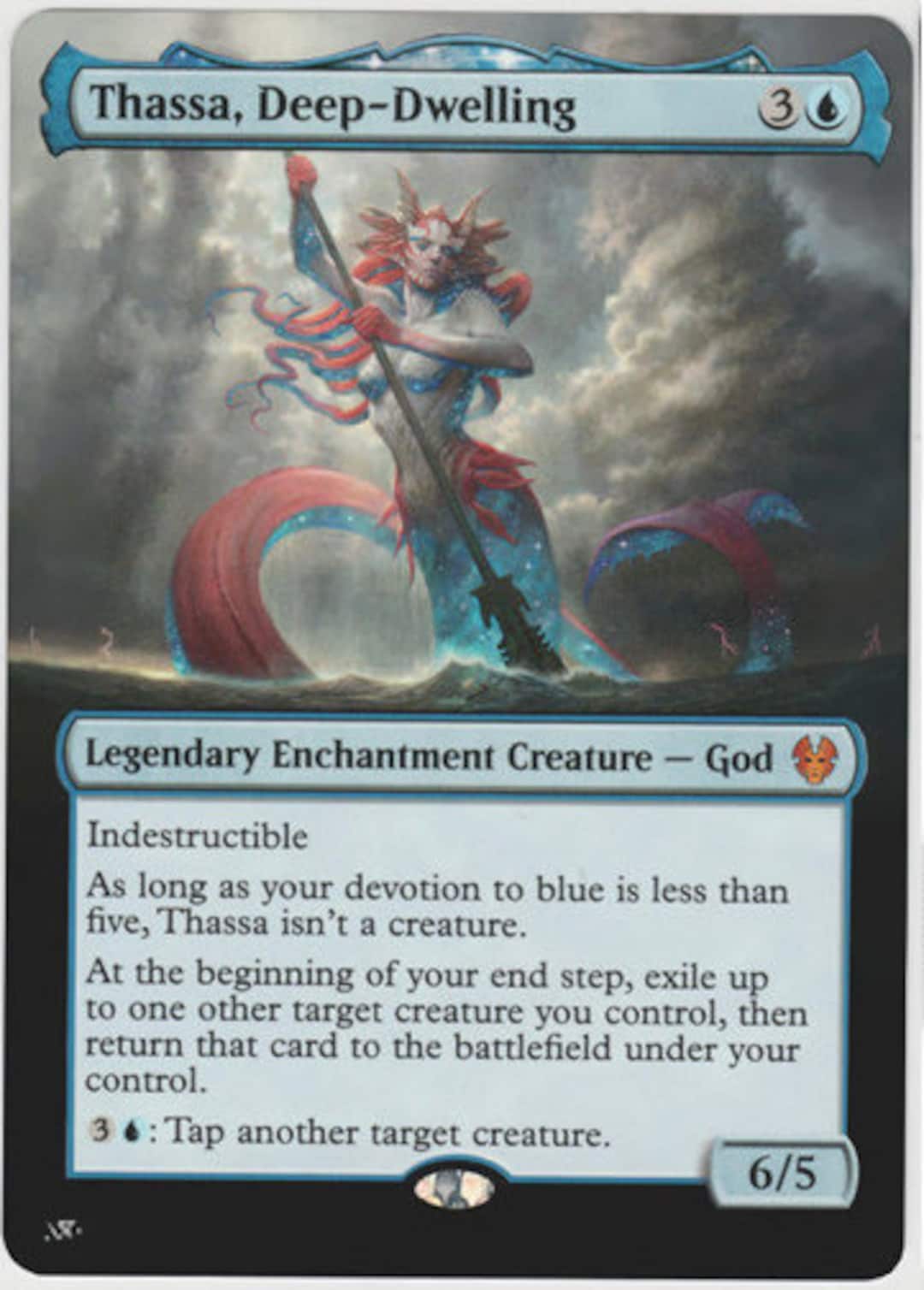 Mtg Altered Art Card Thassa, Deep-dwelling - Etsy