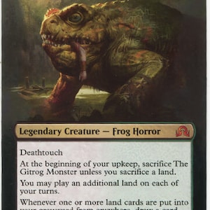 Carta artistica alterata Mtg: il mostro Gitrog