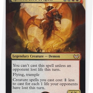 Mtg altered art card Rakdos, Lord of Riots
