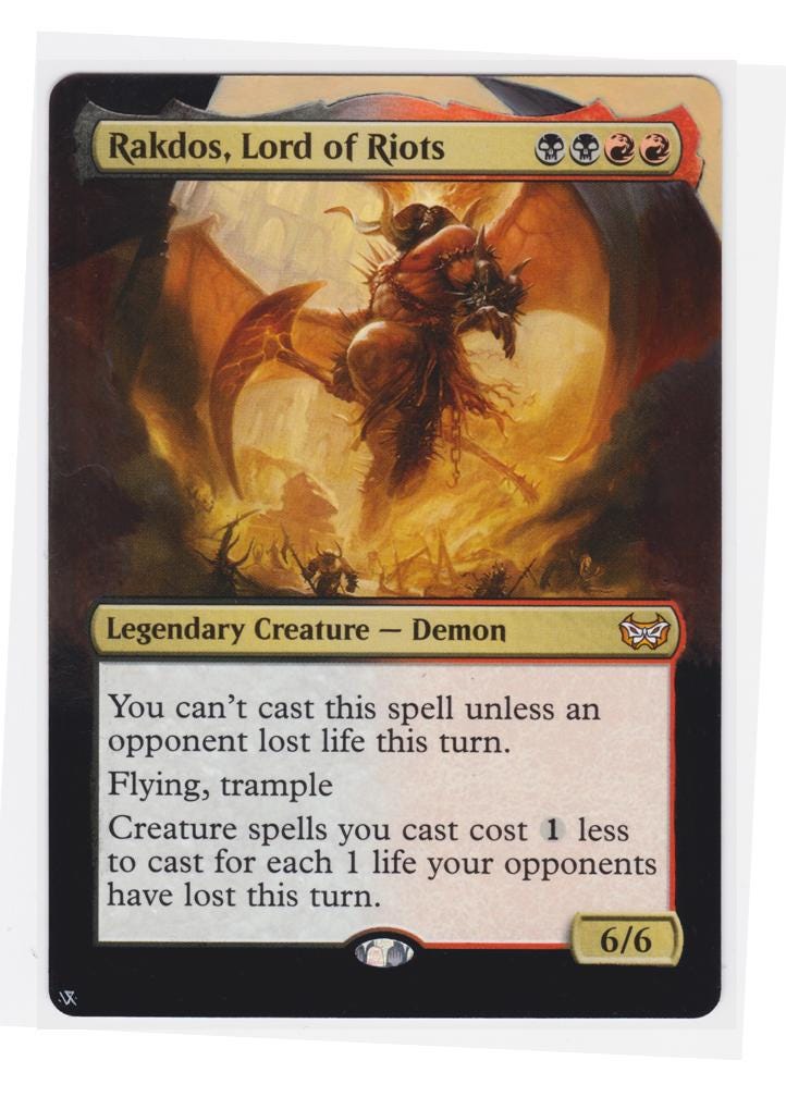 Mtg Altered Art Card Rakdos, Lord of Riots - Etsy UK