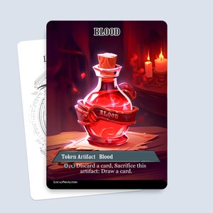 Blood Token #1 - Magic custom tokens for MTG
