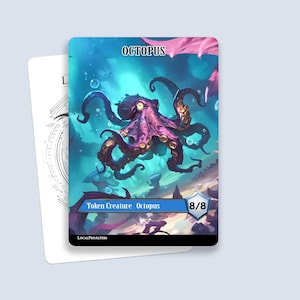 Octopus Token #1 - Magic custom tokens for MTG
