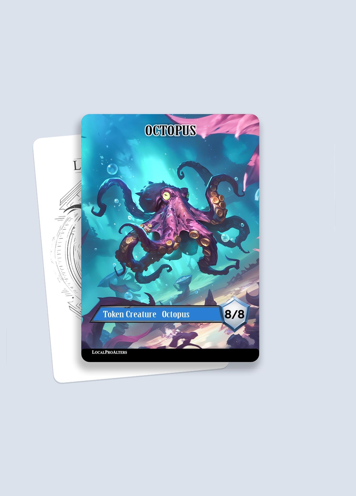 Octopus Token #1 - Magic custom tokens for MTG