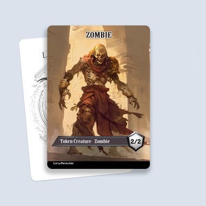Zombie Token #6 - Magic custom tokens for MTG