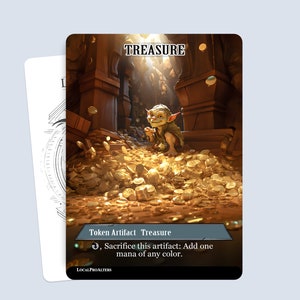 Treasure Token #3 - Fichas mágicas personalizadas para MTG