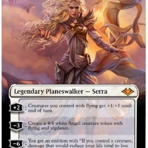 Mtg tarjeta de arte alterada Serra el Benevolente