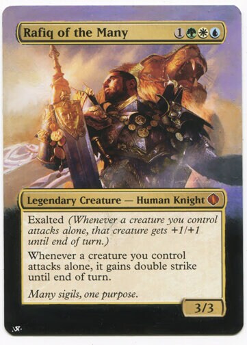 mtg rafiq of the many commander deck MTG Commander Deck Rafiq of the Many EDH Deck 100 Magic Cards Custom Deck  Bant Combat Voltron main image 0