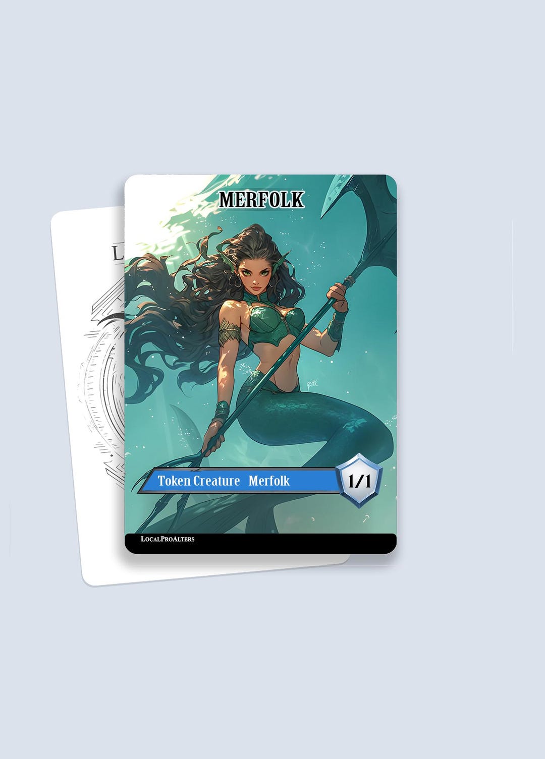 Merfolk Token #1 - Magic Custom Tokens for MTG - Etsy