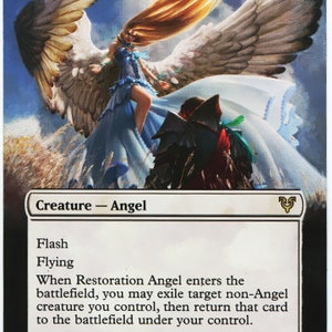 Mtg tarjeta de arte alterada Restauración Ángel A