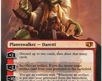 mtg daretti commander deck Ultra Pro Magic The Gathering - 120 Protector Sleeves V1 then draw that many cards Magic Commander Deck Daretti, Scrap