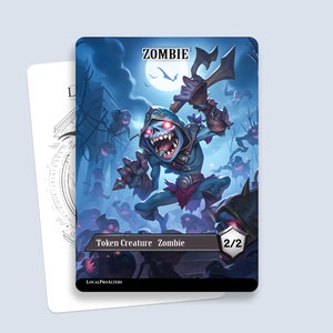 Zombie Token #1 - Magic custom tokens for MTG