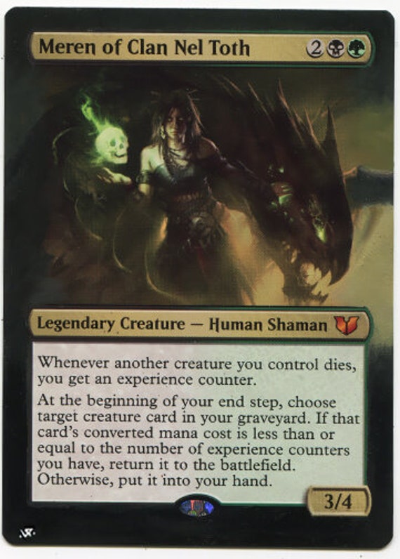 Mtg Altered Art Card Meren of Clan Nel Toth - Etsy