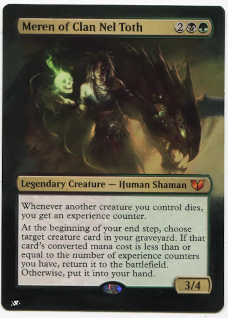 Mtg Altered Art Card Meren of Clan Nel Toth - Etsy