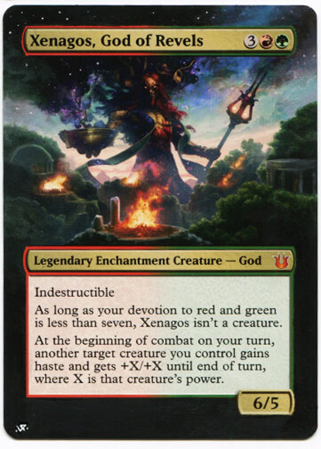 Mtg Altered Art Card-xenagos, the Reveler - Etsy
