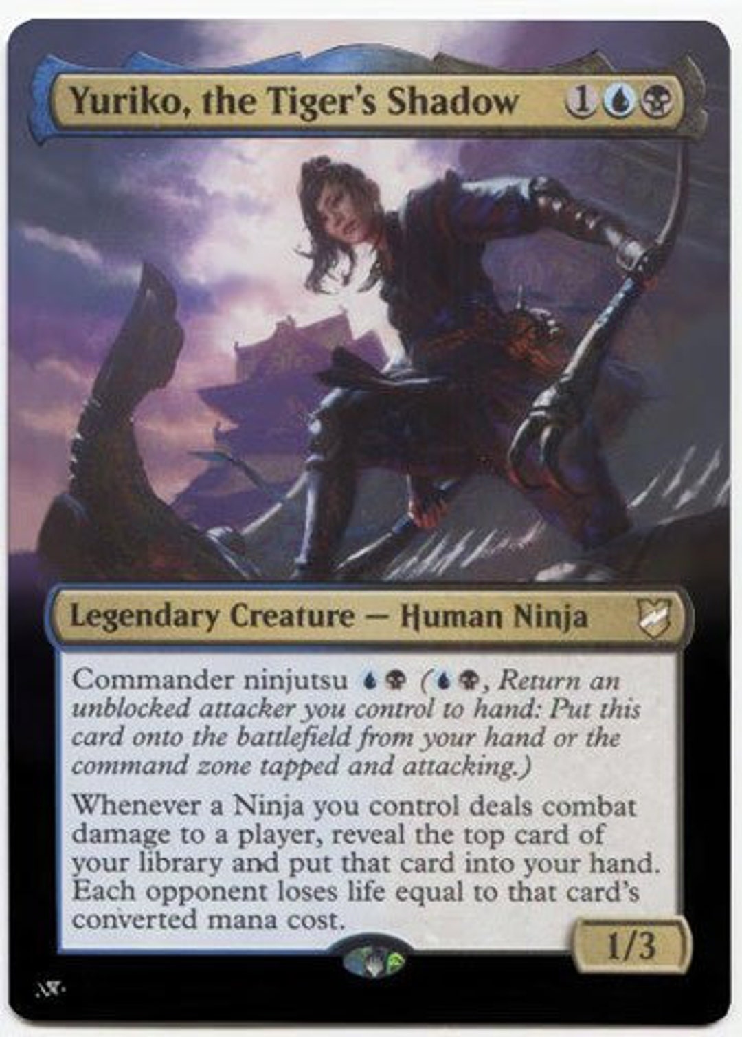 Mtg Altered Art Card Yuriko, the Tiger's Shadow - Etsy