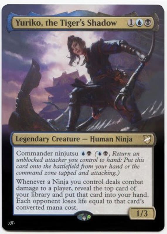 Mtg Altered Art Card Yuriko, the Tiger's Shadow - Etsy