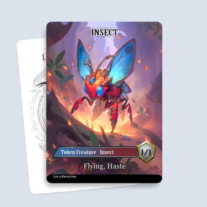 Insect Token #1 - Magic custom tokens for MTG