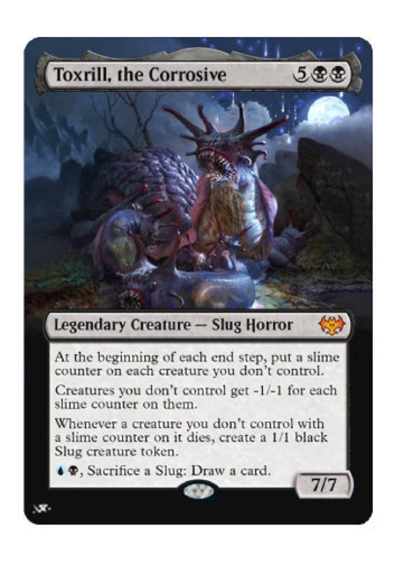 Mtg Altered Art Card-toxrill, the Corrosive - Etsy Finland