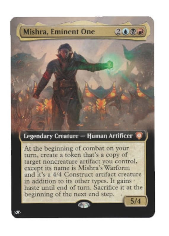 Mtg Altered Art Card-mishra, Eminent One - Etsy Mtg Altered Art Card-mishra, Eminent One - Etsy