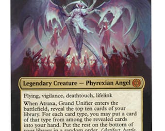 Mtg altered art card-Atraxa, Grand Unifier