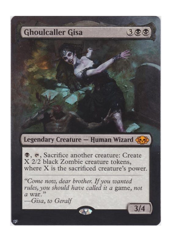 Mtg Altered Art Card-ghoulcaller Gisa - Etsy Israel