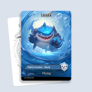 Segnalino Squalo n. 1 - Segnalini personalizzati magici per MTG