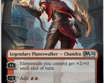 MTG 紅蓮の達人チャンドラ　(SDCC2013) M14 foil プロモ 紅蓮の達人チャンドラ/Chandra, Pyromaster》[M15] 赤R | 日本