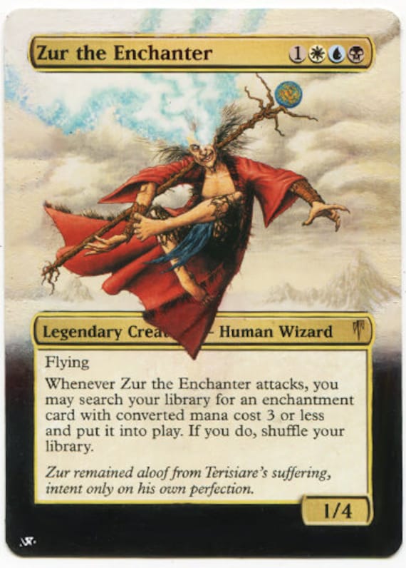 Mtg Altered Art Card-zur the Enchanter 