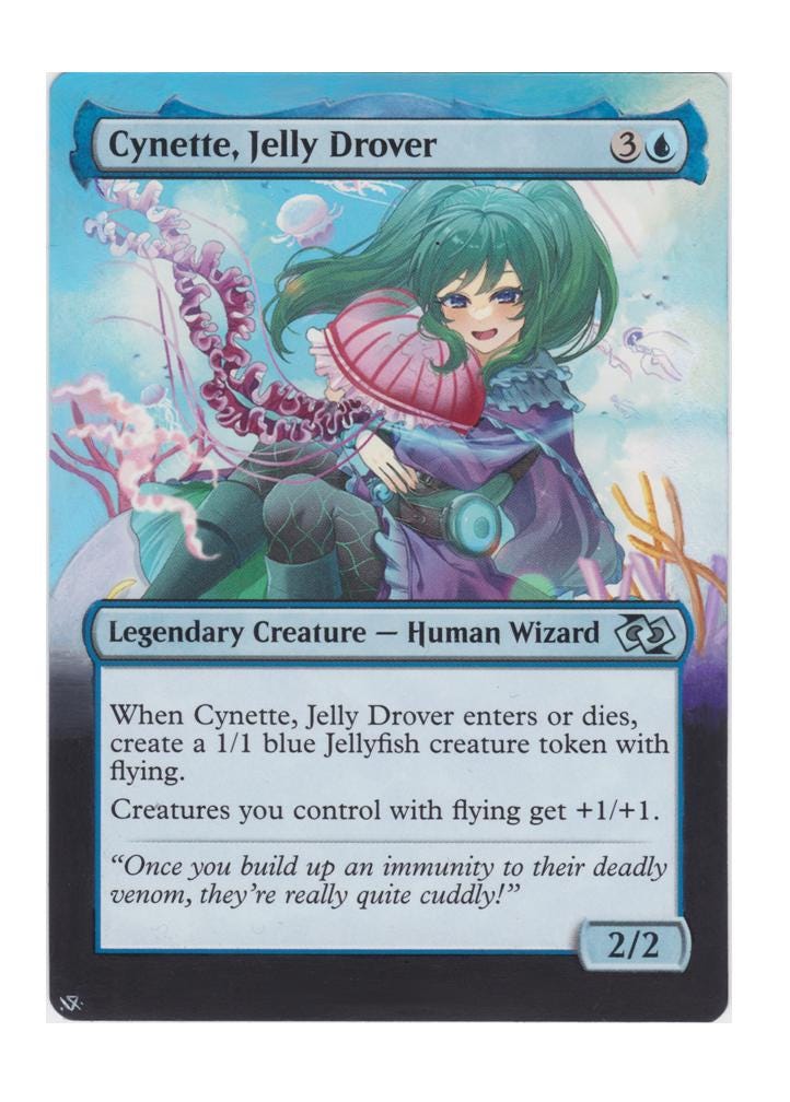 Mtg Altered Art Card-cynette, Jelly Drover - Etsy