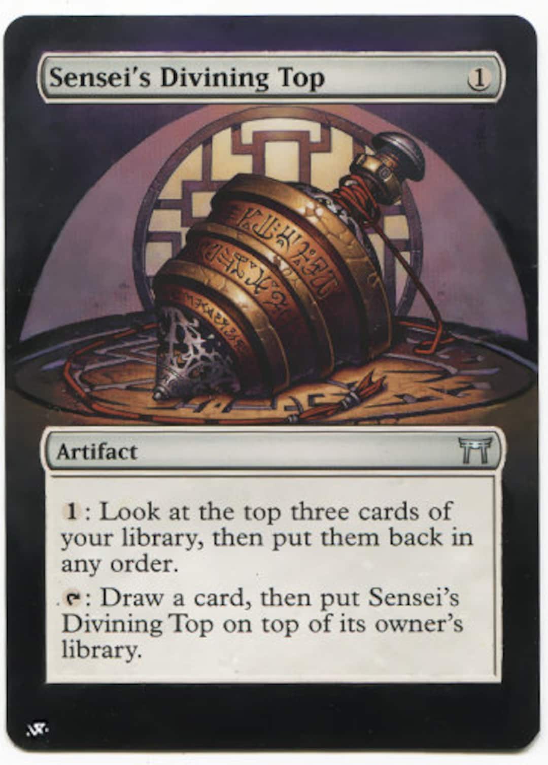 Mtg Altered Art Card Sensei's Divining Top - Etsy