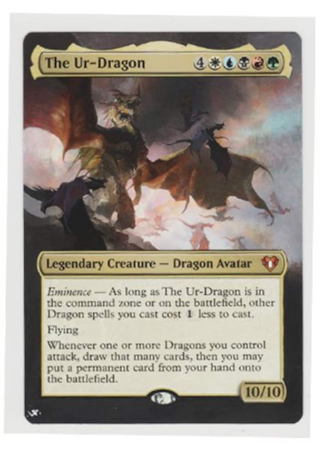 Mtg Altered Art Card-the Ur-dragon - Etsy