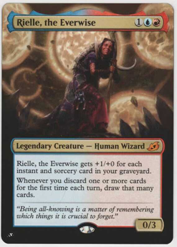Mtg Altered Art Card - Rielle, the Everwise - Etsy Mtg Altered Art Card - Rielle, the Everwise - Etsy