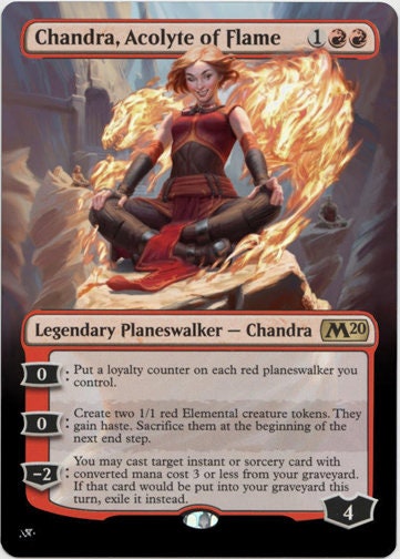 MTG 改変アートカード 炎の侍者、チャンドラ - Etsy 日本