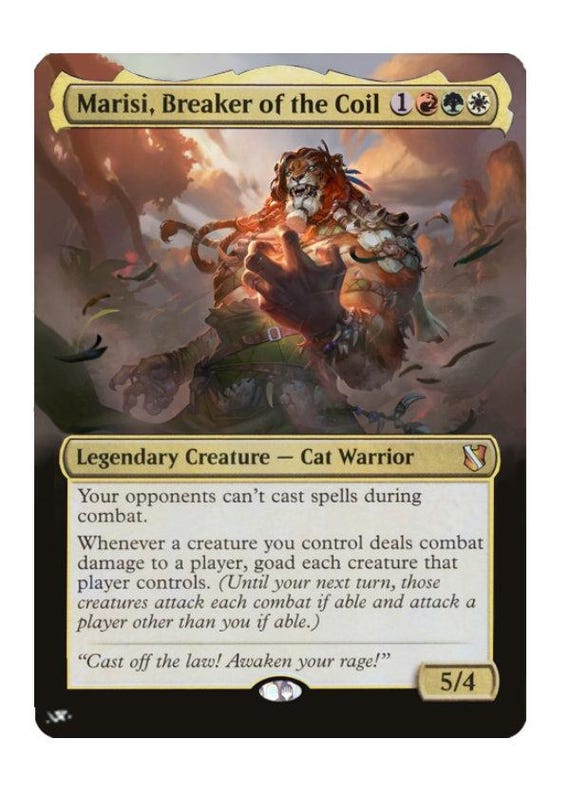 Mtg Altered Art Card Marisi, Breaker of the Coil - Etsy Denmark Mtg Altered Art Card Marisi, Breaker of the Coil - Etsy Denmark