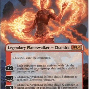 Mtg gewijzigde kunstkaart Chandra, Awakened Inferno