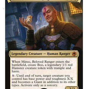Carte d'art modifiée Mtg-Minsc, Beloved Ranger