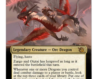 Mtg Altered Art Card Zurgo and Ojutai - Etsy