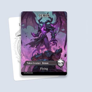 Demon Token #1 - Magic custom tokens for MTG