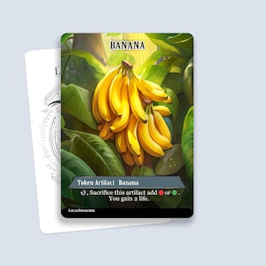 Jeton banane n°2 - Jetons magiques personnalisés pour MTG