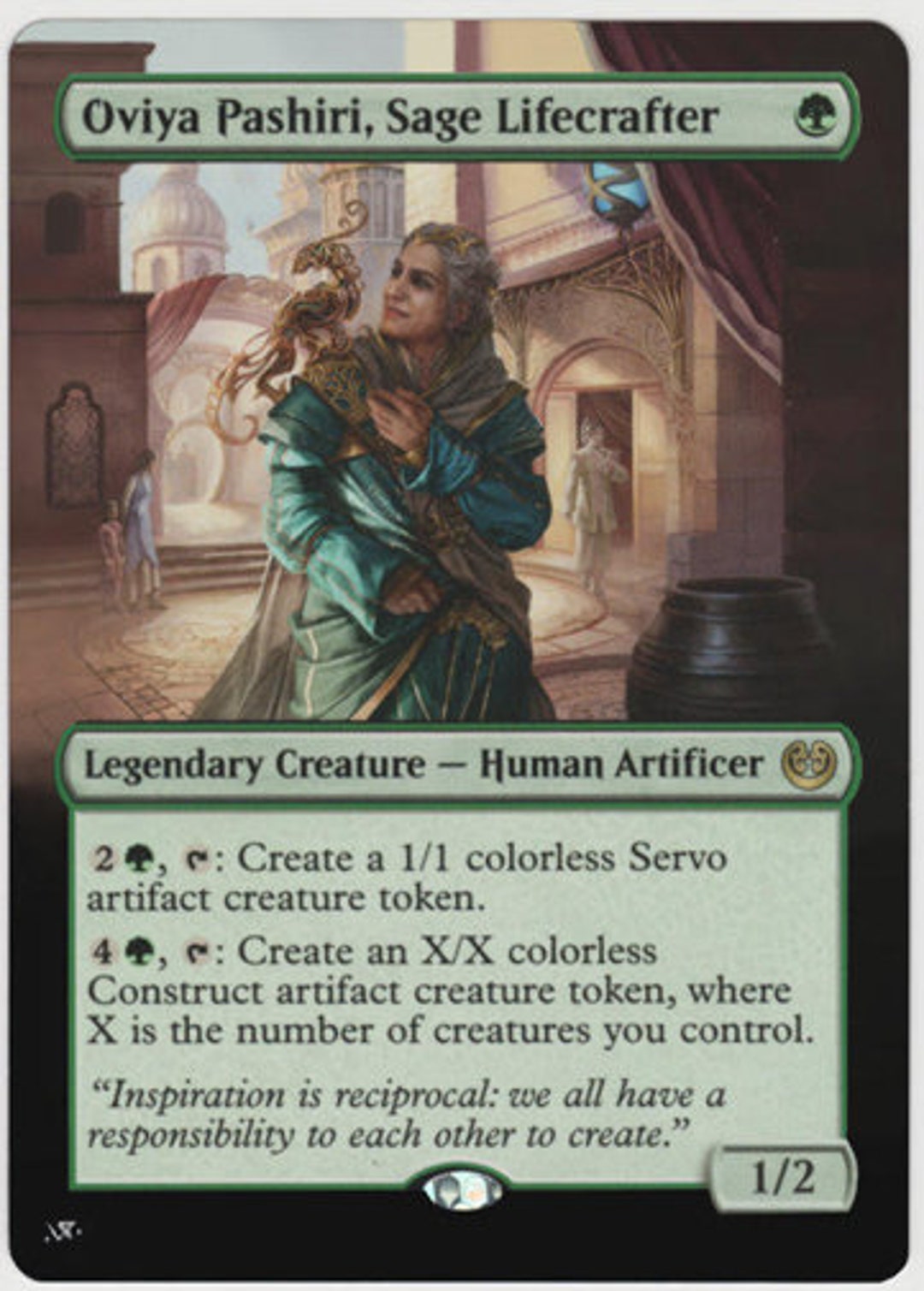Mtg Altered Art Card Oviya Pashiri, Sage Lifecrafter - Etsy