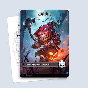 Zombie Token #3 - Magic custom tokens for MTG